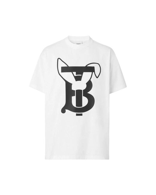 Burberry Hasen-logo t-shirt in White für Herren