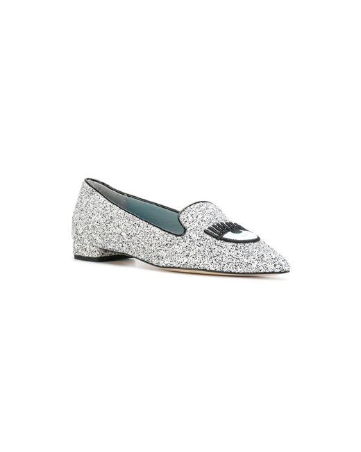 Chiara Ferragni Gray Pumps