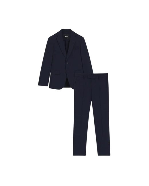 Single Breasted Suits di HUGO in Blue da Uomo