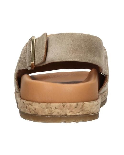Chie Mihara Natural Flat Sandals