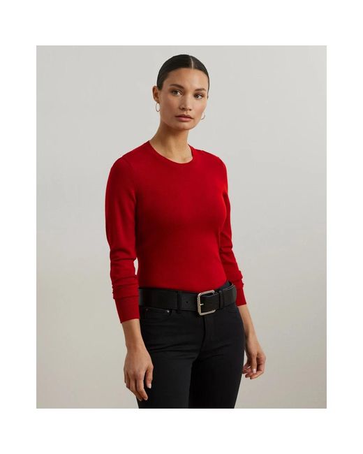 Ralph Lauren Red Round-Neck Knitwear