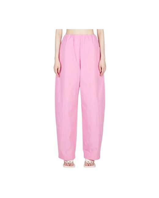Paris Georgia Pink Cotton-blend cocoon track pants
