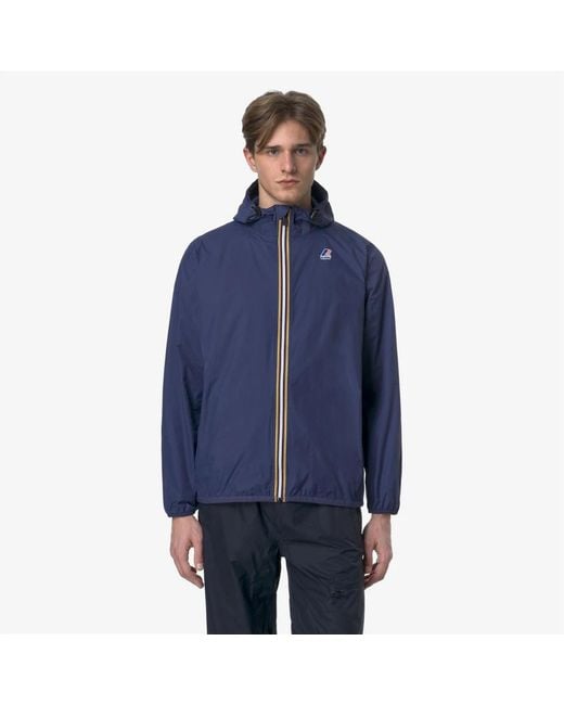 K-Way Blue Rain Jackets for men