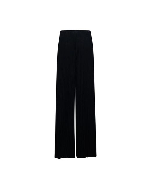 Silvian Heach Black Weite Hose Mit Vertikalen Rippen
