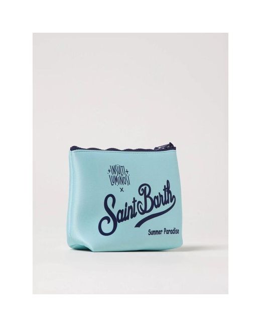 Mc2 Saint Barth Blue Grüne Neopren Schultertasche