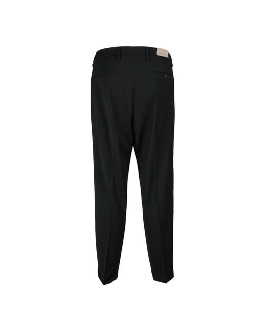 Michael Coal Black Slim-Fit Trousers for men