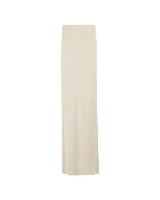 Maxi Skirts Erika Cavallini Semi Couture de color White