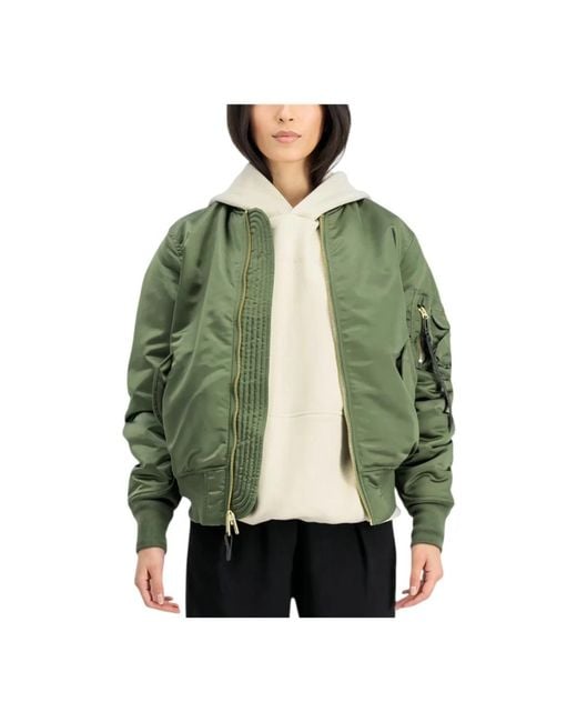 Alpha Industries Green Bomber Jackets
