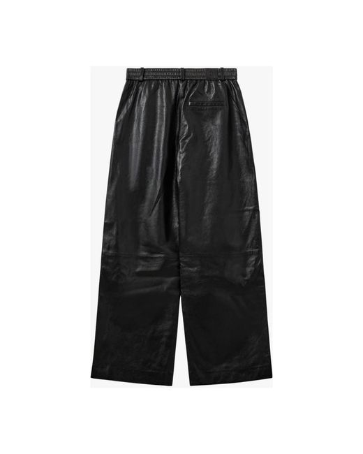 THE GARMENT Black Wide Trousers