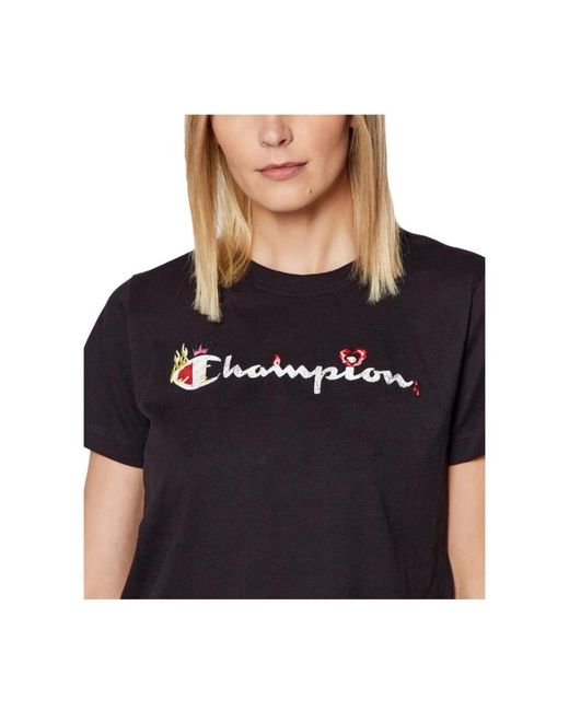 Champion Black T-Shirts