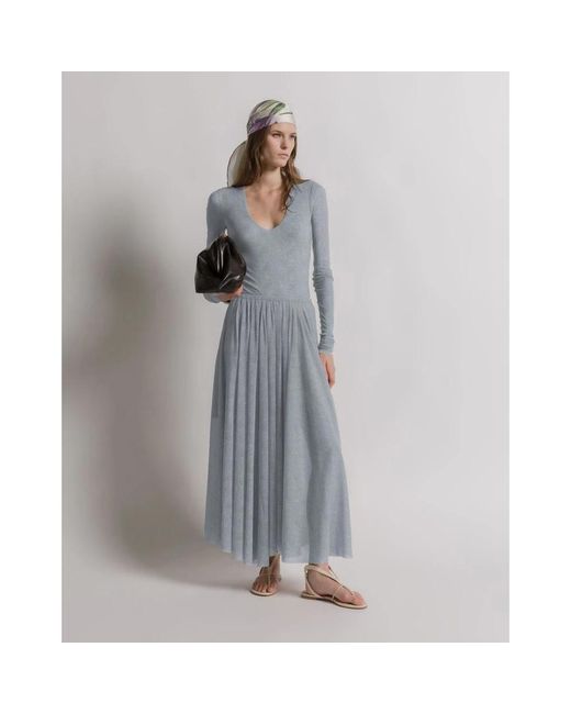 Alberta Ferretti Gray Midi Skirts