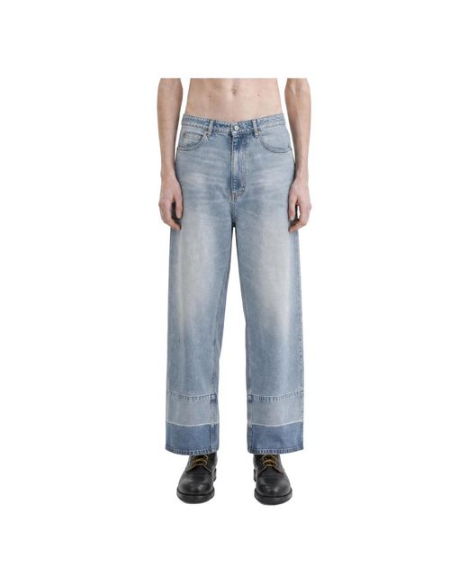 MM6 by Maison Margiela Blue Straight Fit Jeans for men