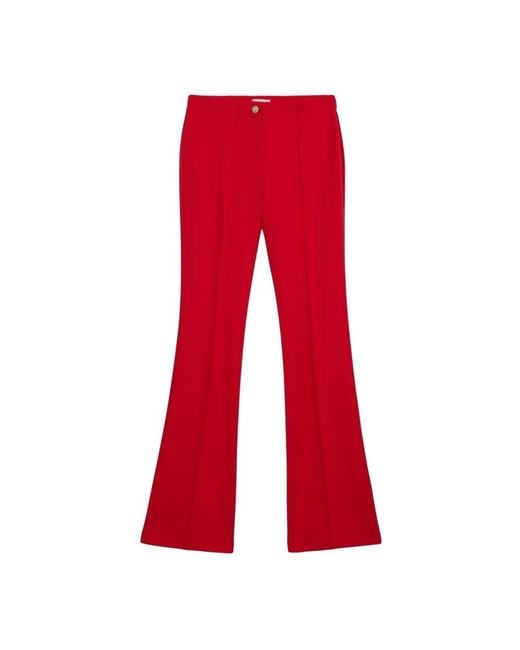 Oltre Broeken ,Rood ,Leer Flared Broek