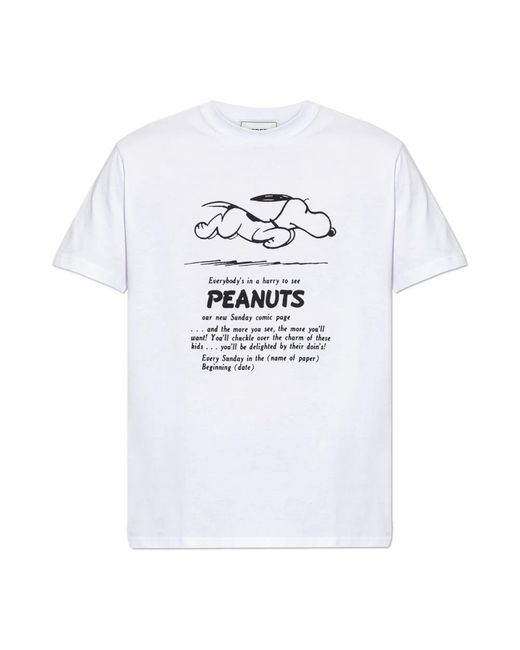 Iceberg Tops ,Wit ,Katoen T-Shirt Met Print in het White voor heren