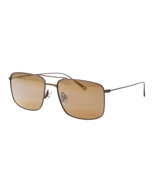 Maui Jim Stylische sonnenbrille für sonnige tage in Metallic für Herren