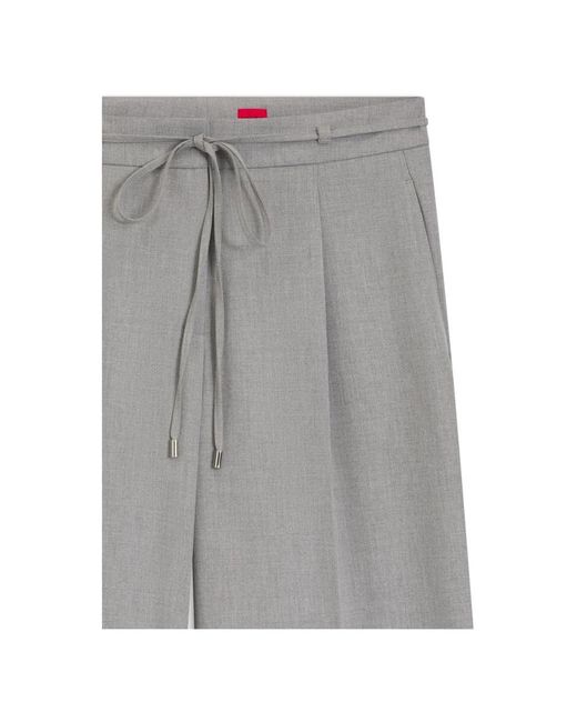 HUGO Haminde Wijde Broek in het Gray