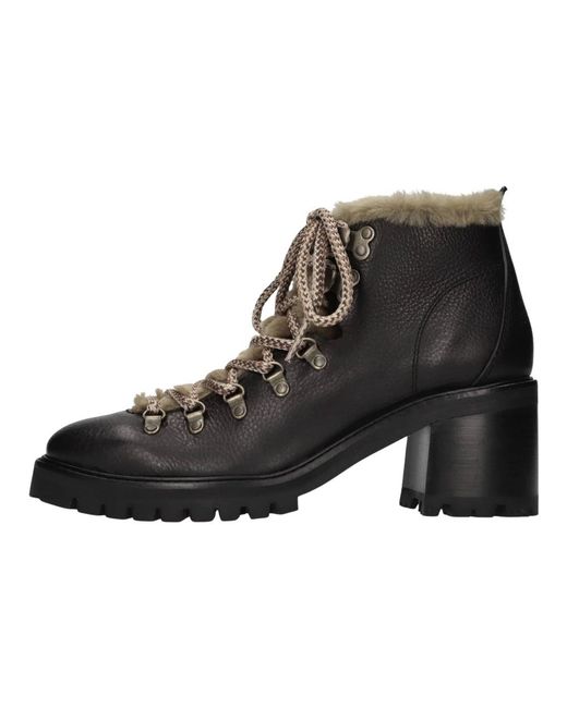 Pedro Garcia Black Lace-Up Boots