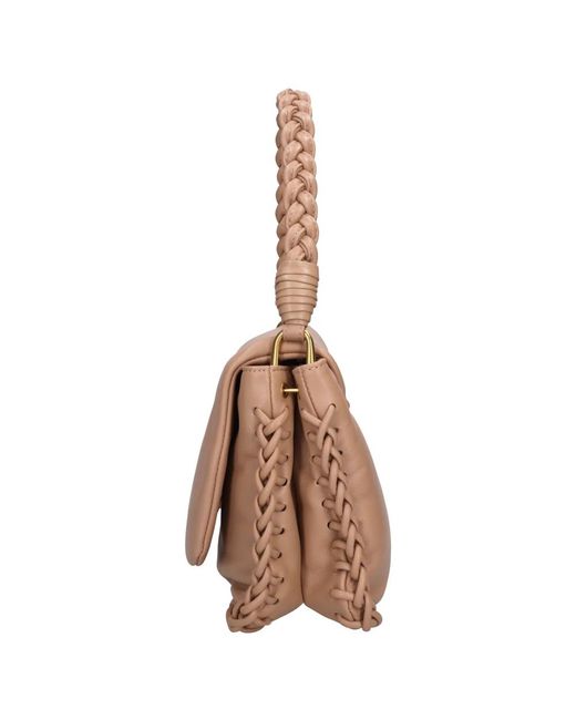 La Carrie Brown Shoulder Bags