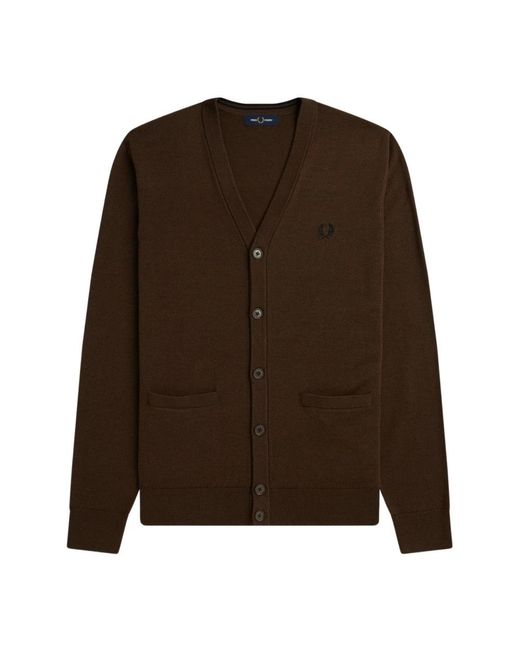 Fred Perry Brown Cardigans for men