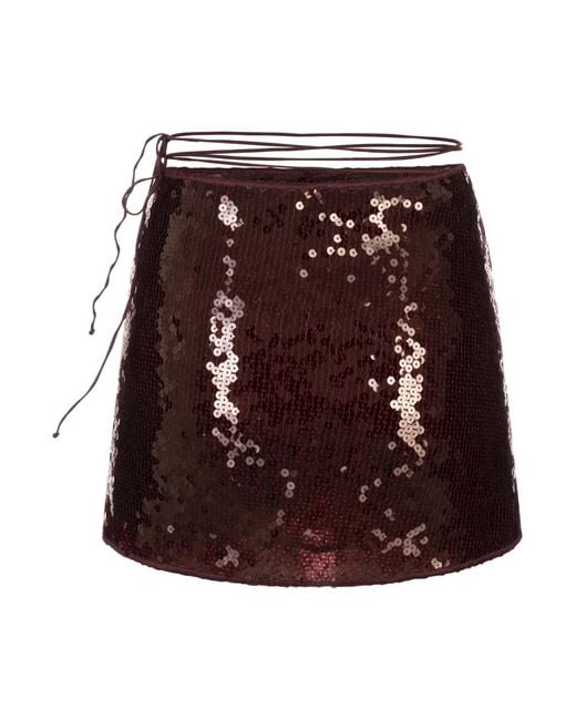 Oseree Short Skirts in het Brown