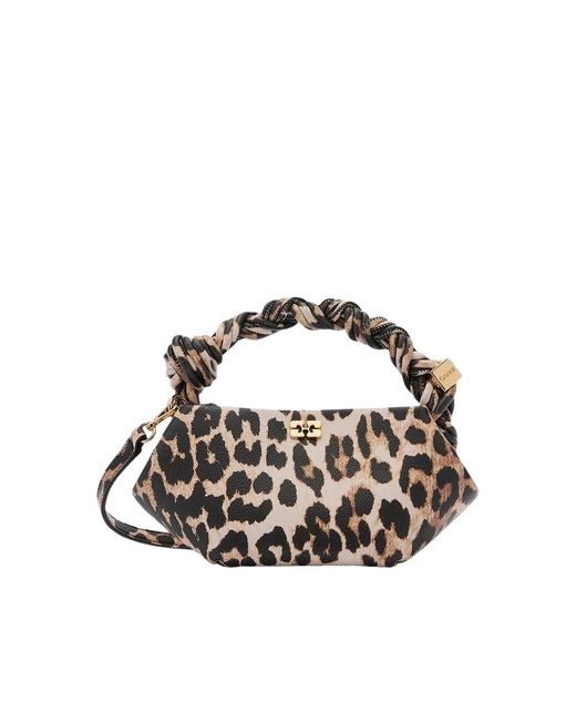 Ganni Natural Handbags
