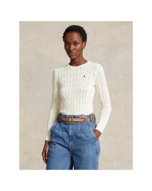 Polo Ralph Lauren White Round-Neck Knitwear for men
