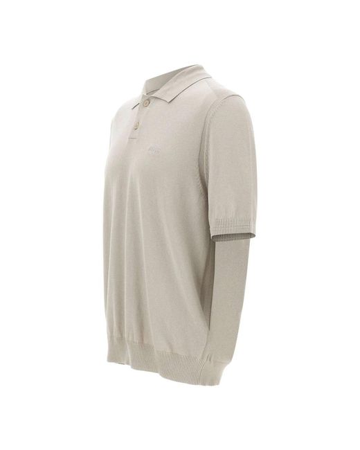 HUGO Gray Round-Neck Knitwear for men