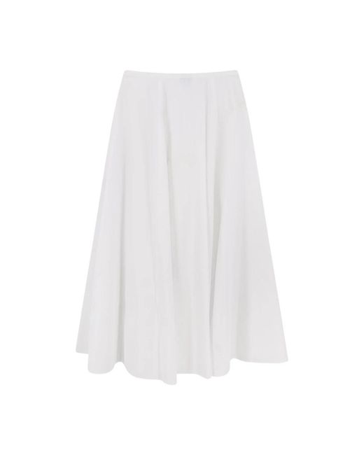 Aspesi White Midi Skirts