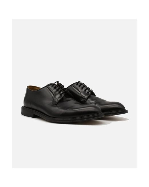 Green George Derby Stringata in Black für Herren