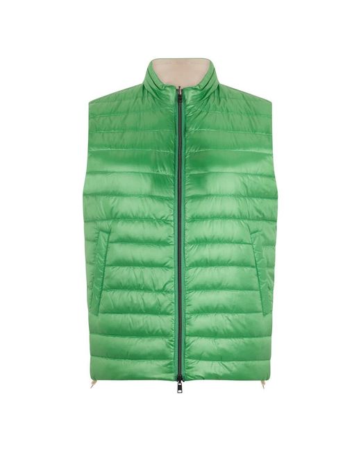 Herno Green Vests for men