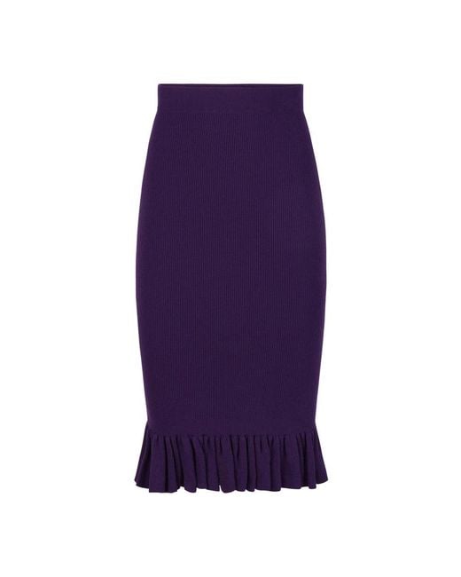 Nina Ricci Purple Pencil Skirts