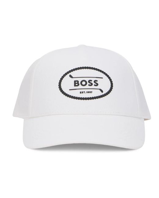 Caps di Boss in White da Uomo