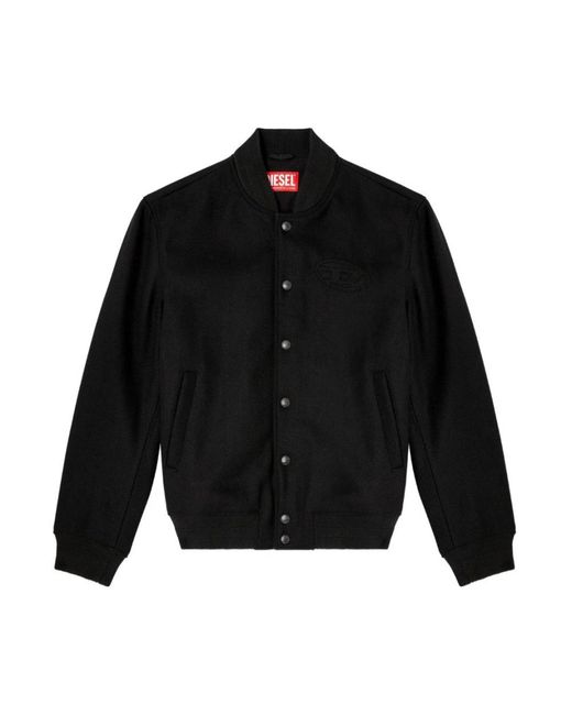 DIESEL Light Jackets in het Black voor heren
