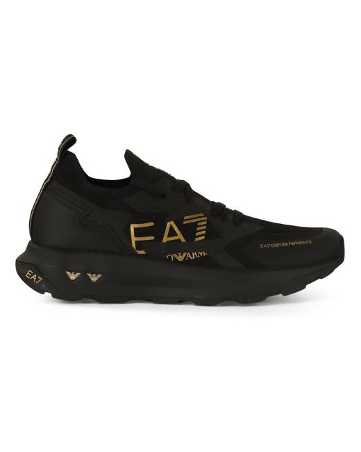EA7 Sneakers mit logo-print in Black für Herren