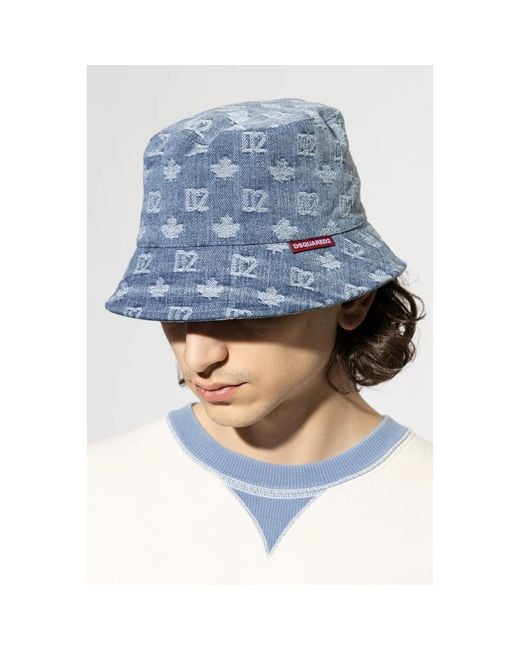 DSquared² Blue Hats for men