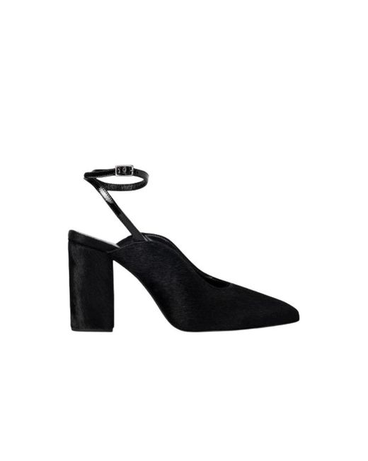 Tacchi saffron neri con pelo di vitello di Paul Smith in Black
