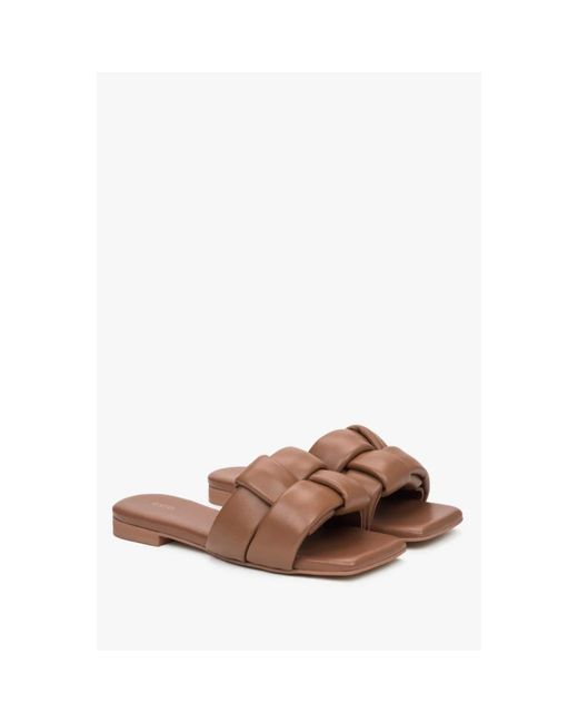Sliders ESTRO en coloris Brown