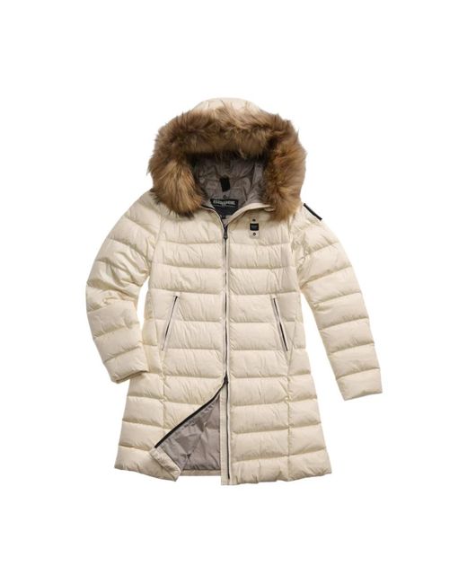 Winter Jackets Blauer de color Metallic