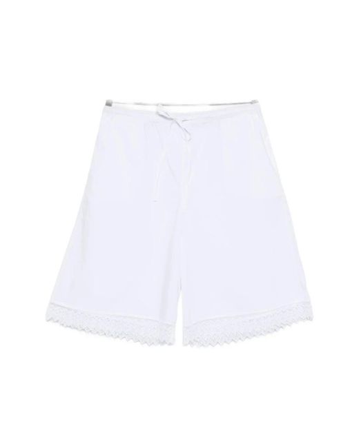 THE NINA STUDIO White Bermudas