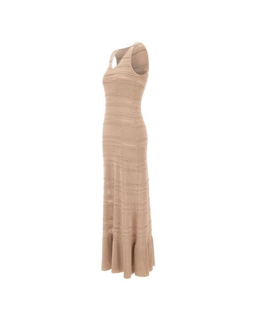 Liu Jo Natural Knitted Dresses