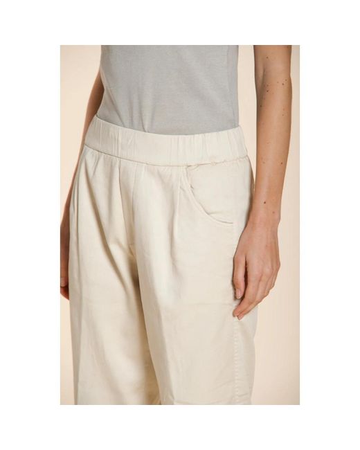 Mason's Natural Cropped Trousers