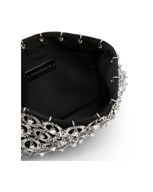 Rabanne Black Clutches