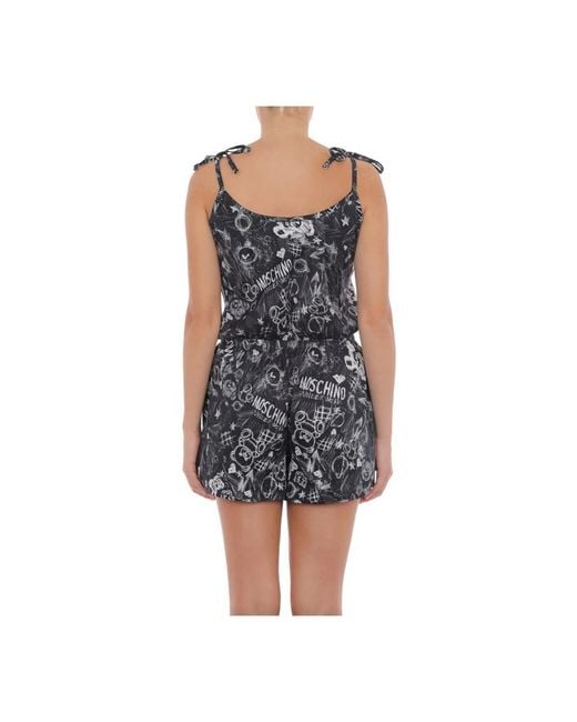 Moschino Black Playsuits