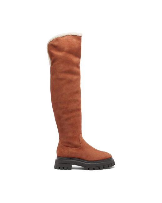 Stuart Weitzman Brown Bedford Over-The-Knee Boot