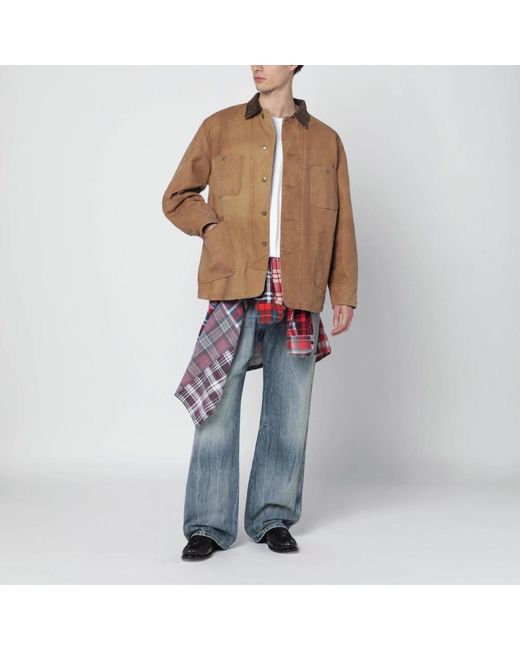 Needles Jassen ,Bruin ,Katoen Cotton Jacket in het Brown voor heren