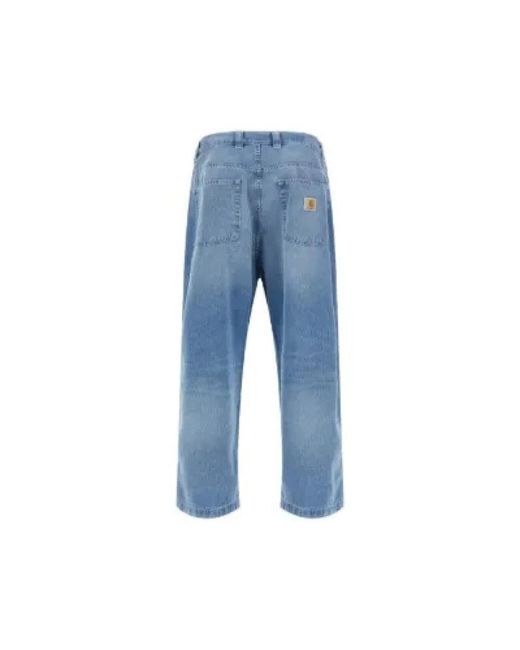 Carhartt Blue Straight Jeans for men