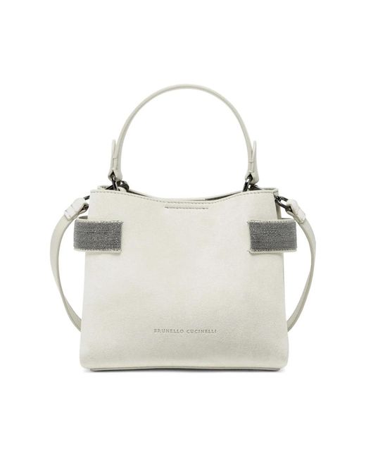 Brunello Cucinelli Gray Handbags