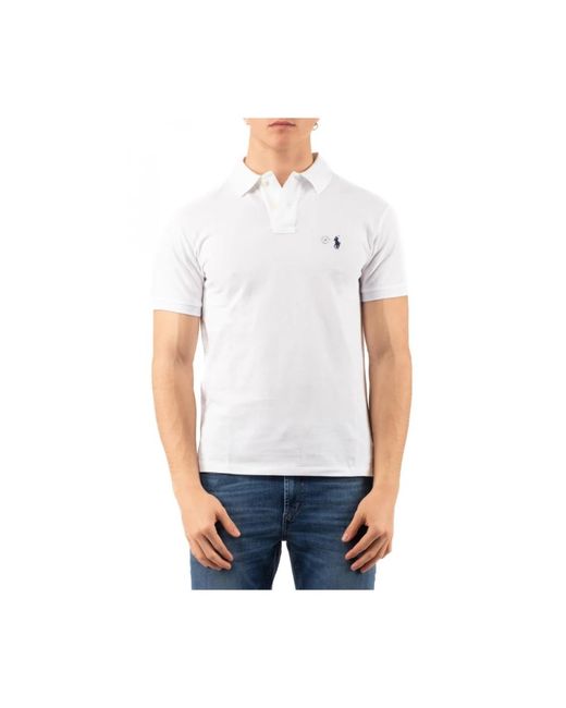 Ralph Lauren White Polo Shirts for men