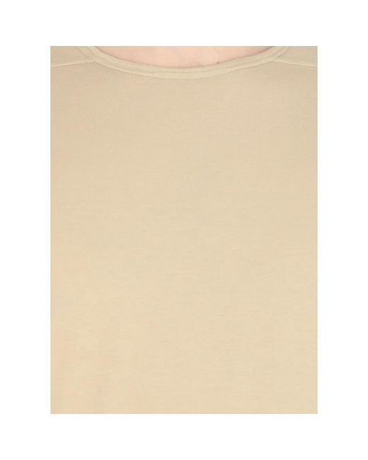 Rick Owens S baumwoll-t-shirt mit logo-detail in Natural für Herren