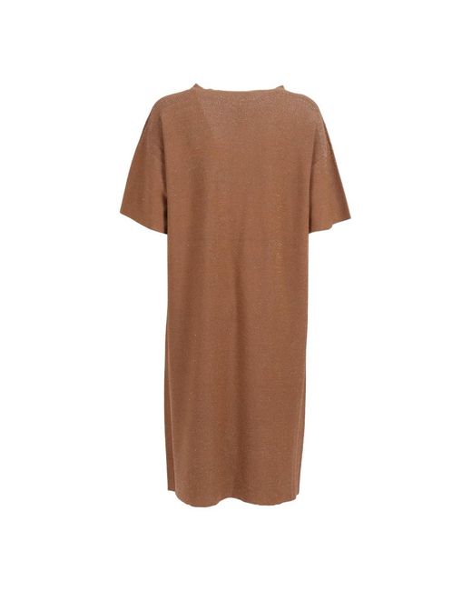 Fabiana Filippi Brown Midi Dresses